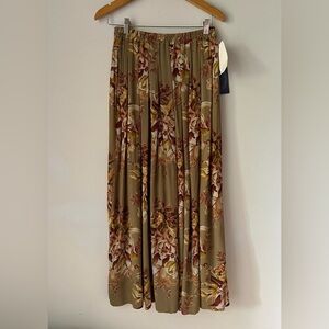 Vtg Cambridge Country Floral Maxi Skirt Boho Western Granola 90s Womens M NWT